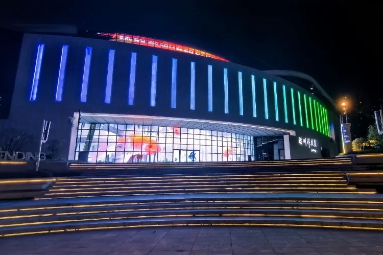 福州科技館新館夜景！炫酷來襲！